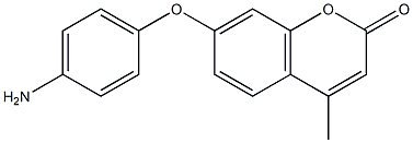 7-(4-aminophenoxy)-4-methyl-2H-chromen-2-one Struktur