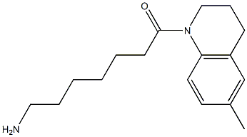 7-(6-methyl-3,4-dihydroquinolin-1(2H)-yl)-7-oxoheptan-1-amine Struktur