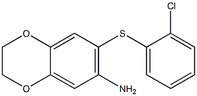 7-[(2-chlorophenyl)sulfanyl]-2,3-dihydro-1,4-benzodioxin-6-amine Struktur