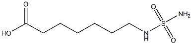 7-[(aminosulfonyl)amino]heptanoic acid Struktur