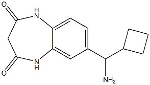 7-[amino(cyclobutyl)methyl]-2,3,4,5-tetrahydro-1H-1,5-benzodiazepine-2,4-dione Struktur