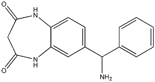 7-[amino(phenyl)methyl]-2,3,4,5-tetrahydro-1H-1,5-benzodiazepine-2,4-dione Struktur