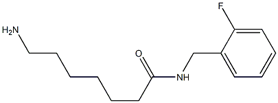 7-amino-N-(2-fluorobenzyl)heptanamide Struktur