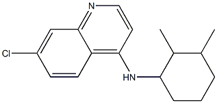 7-chloro-N-(2,3-dimethylcyclohexyl)quinolin-4-amine Struktur