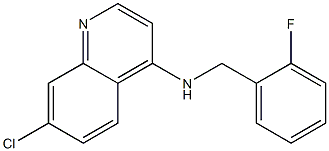 7-chloro-N-[(2-fluorophenyl)methyl]quinolin-4-amine Struktur