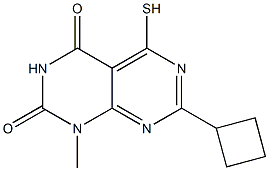 7-cyclobutyl-5-mercapto-1-methylpyrimido[4,5-d]pyrimidine-2,4(1H,3H)-dione Struktur