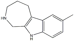 7-methyl-1H,2H,3H,4H,5H,10H-azepino[3,4-b]indole Struktur