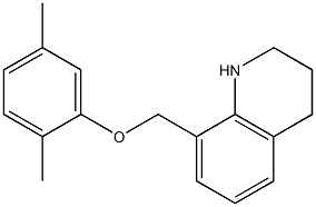 8-(2,5-dimethylphenoxymethyl)-1,2,3,4-tetrahydroquinoline Struktur