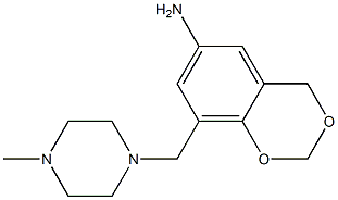 8-[(4-methylpiperazin-1-yl)methyl]-2,4-dihydro-1,3-benzodioxin-6-amine Struktur