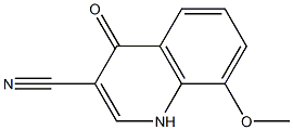 8-methoxy-4-oxo-1,4-dihydroquinoline-3-carbonitrile Struktur