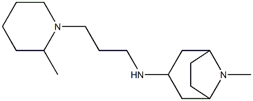 8-methyl-N-[3-(2-methylpiperidin-1-yl)propyl]-8-azabicyclo[3.2.1]octan-3-amine Struktur