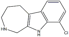 9-chloro-1H,2H,3H,4H,5H,10H-azepino[3,4-b]indole Struktur