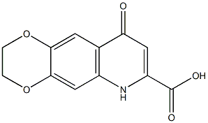 9-oxo-2,3,6,9-tetrahydro[1,4]dioxino[2,3-g]quinoline-7-carboxylic acid Struktur