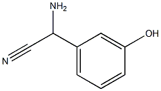 amino(3-hydroxyphenyl)acetonitrile Struktur