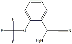 amino[2-(trifluoromethoxy)phenyl]acetonitrile Struktur