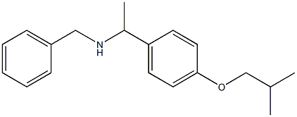 benzyl({1-[4-(2-methylpropoxy)phenyl]ethyl})amine Struktur