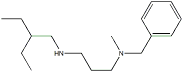 benzyl({3-[(2-ethylbutyl)amino]propyl})methylamine Struktur