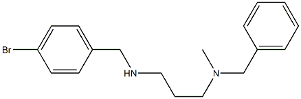 benzyl(3-{[(4-bromophenyl)methyl]amino}propyl)methylamine Struktur