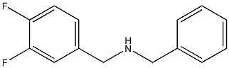 benzyl[(3,4-difluorophenyl)methyl]amine Struktur