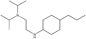 bis(propan-2-yl)({2-[(4-propylcyclohexyl)amino]ethyl})amine Struktur