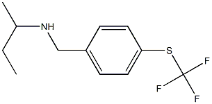 butan-2-yl({4-[(trifluoromethyl)sulfanyl]phenyl}methyl)amine Struktur