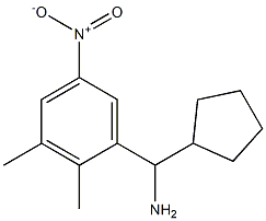 cyclopentyl(2,3-dimethyl-5-nitrophenyl)methanamine Struktur