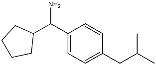 cyclopentyl[4-(2-methylpropyl)phenyl]methanamine Struktur