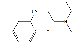 diethyl({2-[(2-fluoro-5-methylphenyl)amino]ethyl})amine Struktur