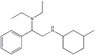 diethyl({2-[(3-methylcyclohexyl)amino]-1-phenylethyl})amine Struktur