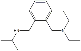 diethyl({2-[(propan-2-ylamino)methyl]phenyl}methyl)amine Struktur