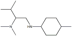 dimethyl({3-methyl-1-[(4-methylcyclohexyl)amino]butan-2-yl})amine Struktur