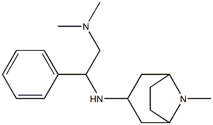 dimethyl[2-({8-methyl-8-azabicyclo[3.2.1]octan-3-yl}amino)-2-phenylethyl]amine Struktur