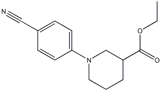 ethyl 1-(4-cyanophenyl)piperidine-3-carboxylate Struktur