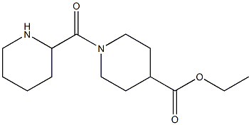 ethyl 1-(piperidin-2-ylcarbonyl)piperidine-4-carboxylate Struktur