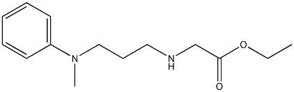 ethyl 2-({3-[methyl(phenyl)amino]propyl}amino)acetate Struktur