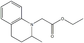 ethyl 2-(2-methyl-1,2,3,4-tetrahydroquinolin-1-yl)acetate Struktur