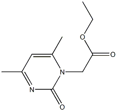 ethyl 2-(4,6-dimethyl-2-oxo-1,2-dihydropyrimidin-1-yl)acetate Struktur