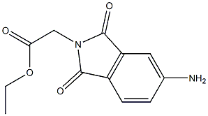 ethyl 2-(5-amino-1,3-dioxo-2,3-dihydro-1H-isoindol-2-yl)acetate Struktur