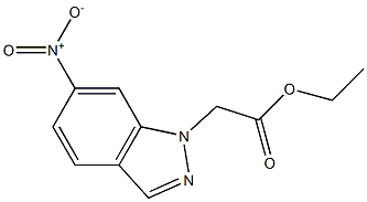 ethyl 2-(6-nitro-1H-indazol-1-yl)acetate Struktur