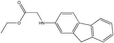 ethyl 2-(9H-fluoren-2-ylamino)acetate Struktur