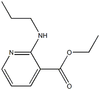 ethyl 2-(propylamino)pyridine-3-carboxylate Struktur