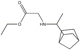 ethyl 2-[(1-{bicyclo[2.2.1]heptan-2-yl}ethyl)amino]acetate Struktur