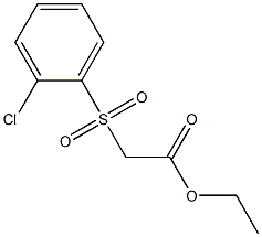 ethyl 2-[(2-chlorobenzene)sulfonyl]acetate Struktur