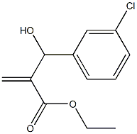 ethyl 2-[(3-chlorophenyl)(hydroxy)methyl]prop-2-enoate Struktur