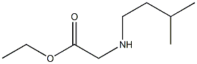 ethyl 2-[(3-methylbutyl)amino]acetate Struktur