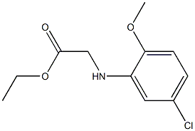 ethyl 2-[(5-chloro-2-methoxyphenyl)amino]acetate Struktur