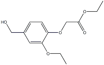 ethyl 2-[2-ethoxy-4-(hydroxymethyl)phenoxy]acetate Struktur