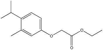 ethyl 2-[3-methyl-4-(propan-2-yl)phenoxy]acetate Struktur