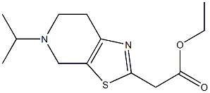 ethyl 2-[5-(propan-2-yl)-4H,5H,6H,7H-pyrido[4,3-d][1,3]thiazol-2-yl]acetate Struktur