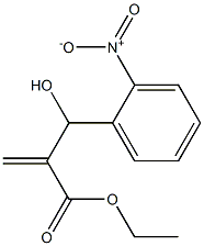 ethyl 2-[hydroxy(2-nitrophenyl)methyl]prop-2-enoate Struktur